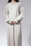 BASERANGE Waist-Drawstring Long Sleeve Dress DRSH Collection Portugal BAS-DRSH-CH-WI22-MIHUI Beige Gray